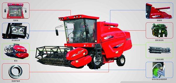 东方红4lz-7b谷物联合收割机