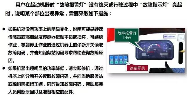 雷沃RG系列水稻收割機發(fā)動機指示燈