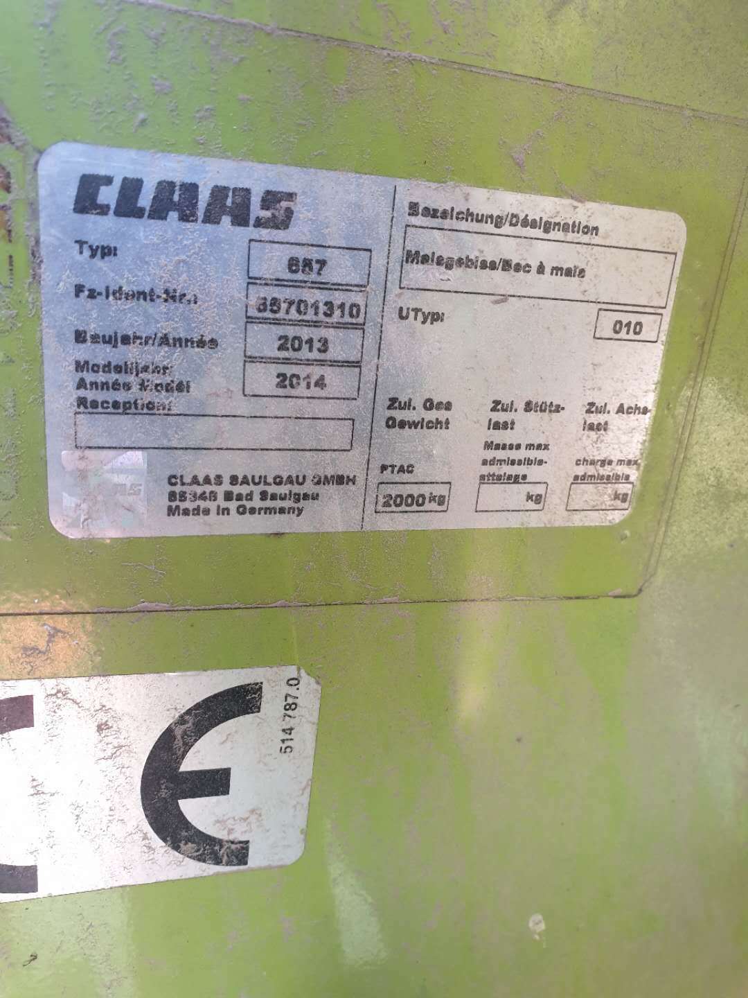 CLAAS（科乐收)JAGUAR850自走式青贮饲料收获机