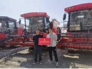 中聯收獲小麥機質量優、損失少，獲得越來越多的經銷商認可