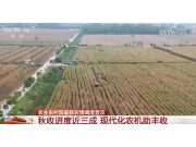 各類現(xiàn)代化新型農(nóng)機(jī)裝備“護(hù)航”秋糧顆粒歸倉 科技賦能讓“藍(lán)色糧倉”提產(chǎn)量