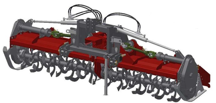 汉美1GK-400液压折叠旋耕机