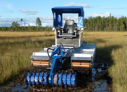 Doro旋耕機-蘆葦河床、濕地作業