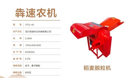 犇速5TW-40稻麦脱粒机
