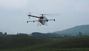 天鹰植保无人机在贵州湄潭万亩茶园叶面肥喷施作业视频