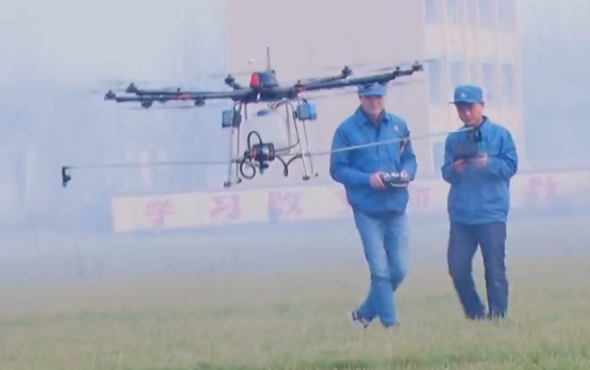 安达鸟农用植保无人机作业视频