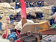 牧昌9R-600型秸秆揉丝机作业视频