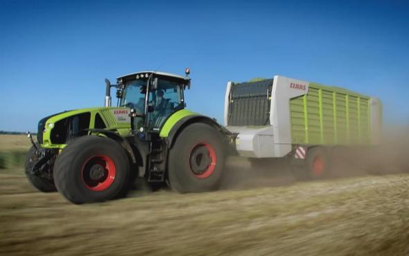 科乐收AXION 900系列拖拉机作业视频