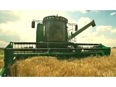 迪馬DM800小麥收割機作業視頻
