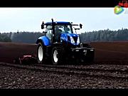 2016纽荷兰T5060拖拉机作业视频