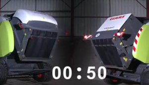 科樂收（CLAAS)VARIANT打包機后蓋打開速度對比視頻