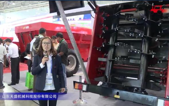 山东天盛2FH-10双竖螺旋撒肥机视频详解-2018国际农机展