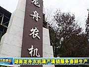 湖南龙舟农机满产满销服务春耕生产作业视频