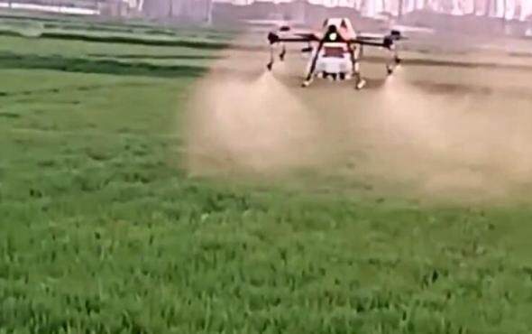 漢和航空金星二號無人機安徽小麥作業視頻