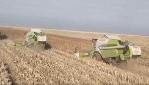科樂收（CLAAS)TUCANO聯(lián)合收割機新疆用戶采訪視頻